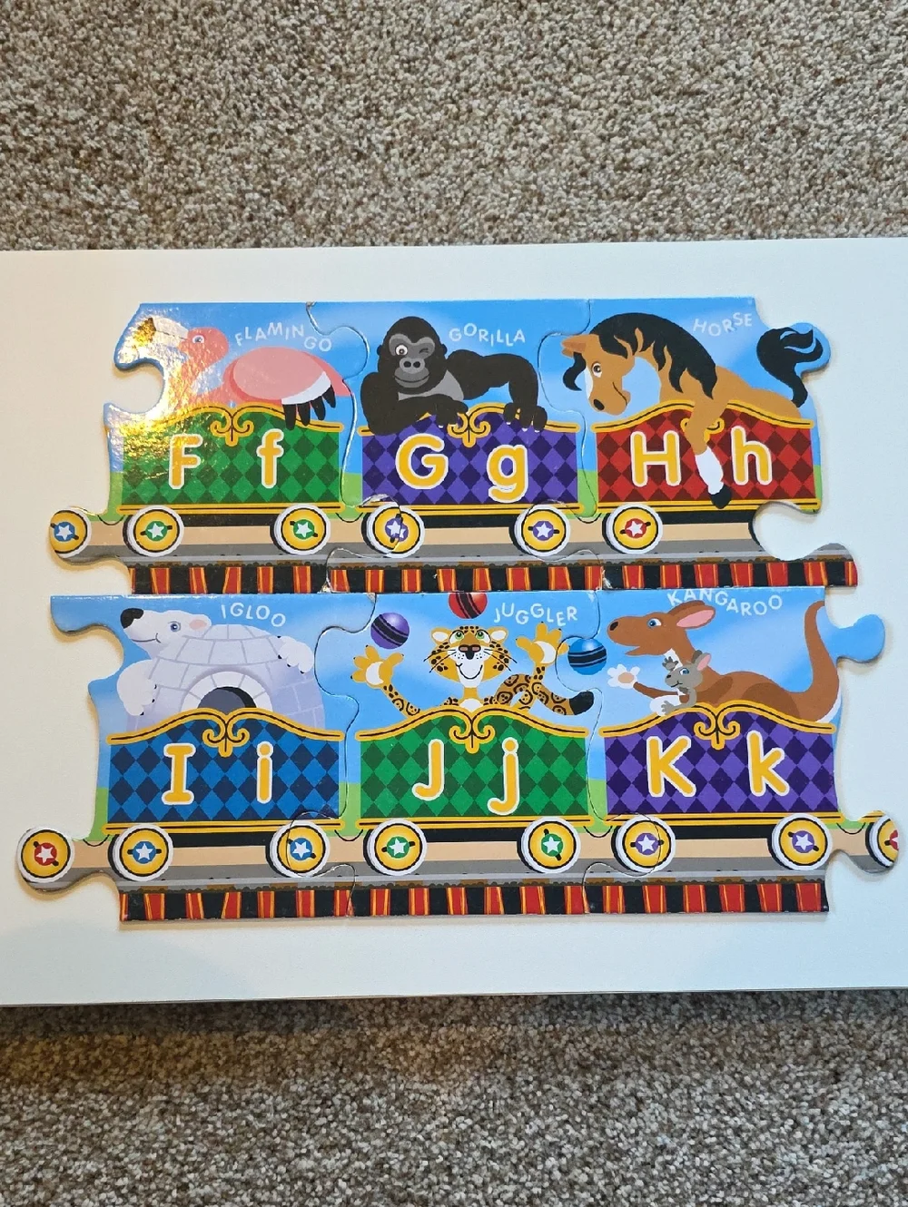 Melissa & Doug Alphabet Express Puzzle 27 Piece Floor Puzzle 10 Feet Long!